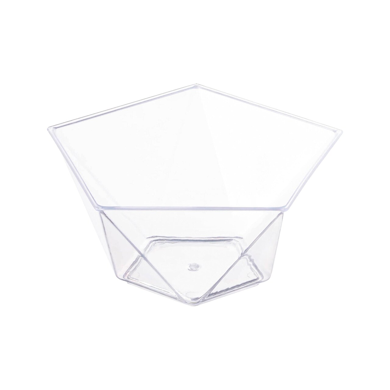 Clear Star Pentagon Disposable Plastic Dessert Cups - 3.5 oz. (288 Cups)